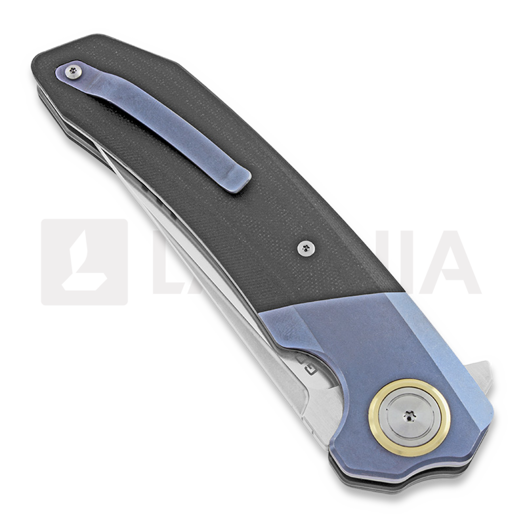 Couteau pliant Maxace Goliath, blue/black, satin