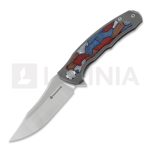 Nóż składany Maxace Halictus 2.0 multi color damascus G10