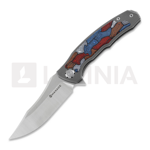 มีดพับ Maxace Halictus 2.0 multi color damascus G10