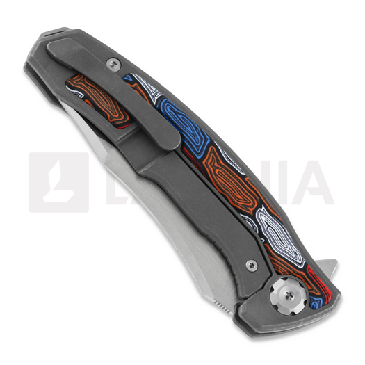 Maxace Halictus 2.0 multi color damascus G10 folding knife