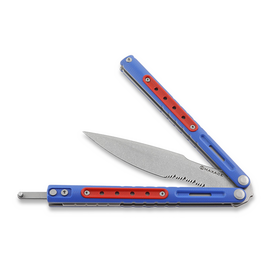 Maxace Hellcat G10 balisong, 藍色