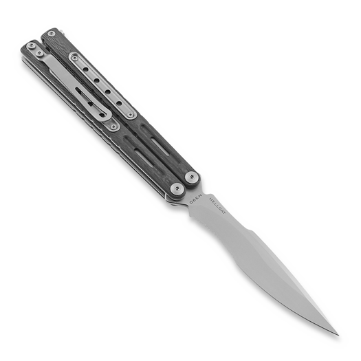 Maxace Hellcat M390 balisong, carbon fiber