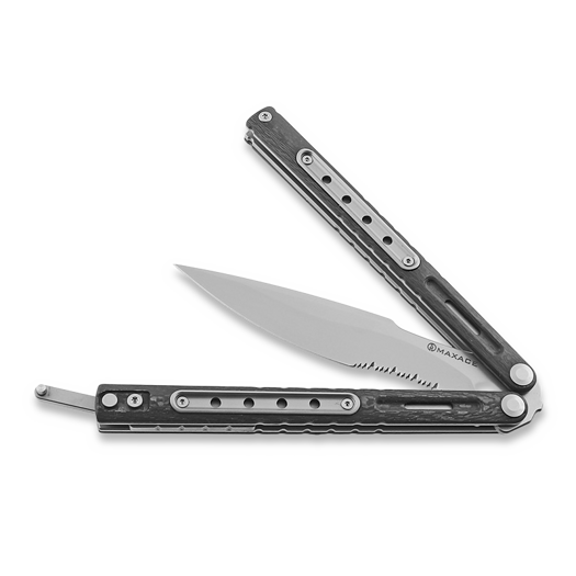 Maxace Hellcat M390 balisong, carbon fiber