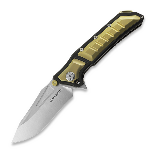 Maxace Hephaestus CPM 3V 접이식 나이프, Golden TC4