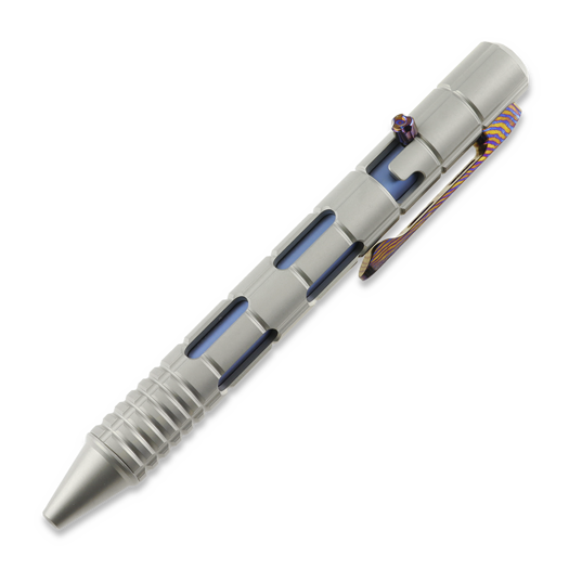 Penna tattica Maxace Judge 3.0, Gray/Blue Titanium & Timascus