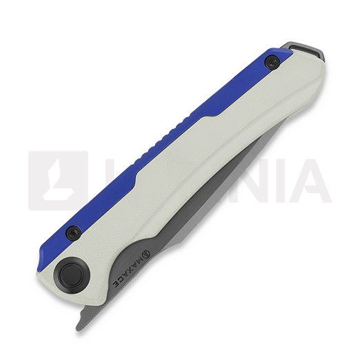 Maxace Kestrel sulankstomas peilis, Aluminum White G10