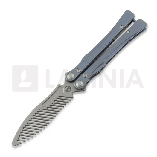 Balisong trainer Maxace Loran II Comb, Blue Titanium