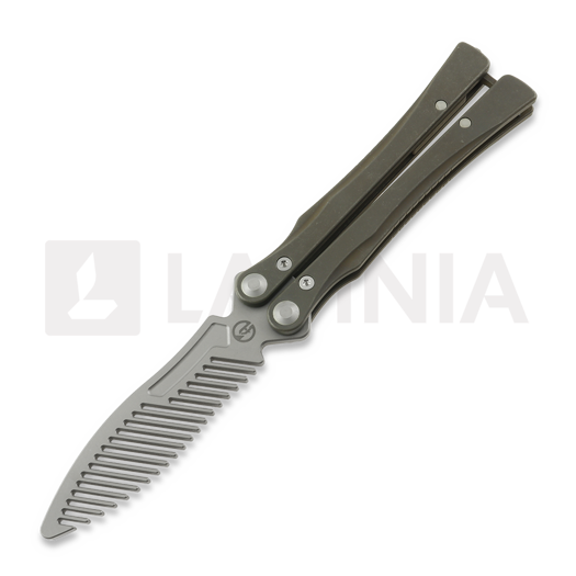 Balisong trainer Maxace Loran II Comb, Dark Brown Titanium