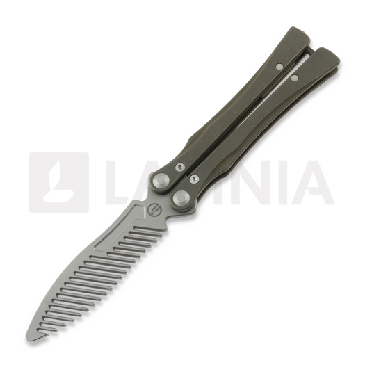 Balisong trainer Maxace Loran II Comb, Dark Brown Titanium