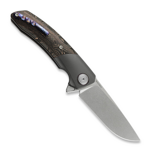 Maxace Mamba S90V Stonewash Carbon Fiber sulankstomas peilis