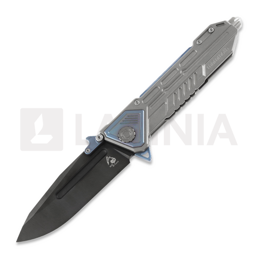 Maxace Mammoth sulankstomas peilis, drop point, mėlyna
