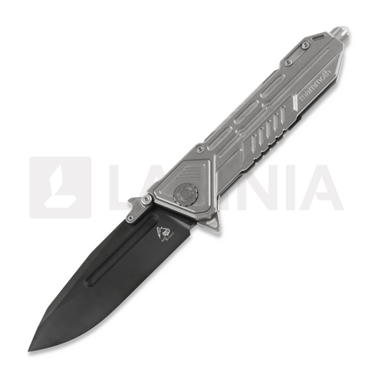 Saliekams nazis Maxace Mammoth, drop point, pelēks