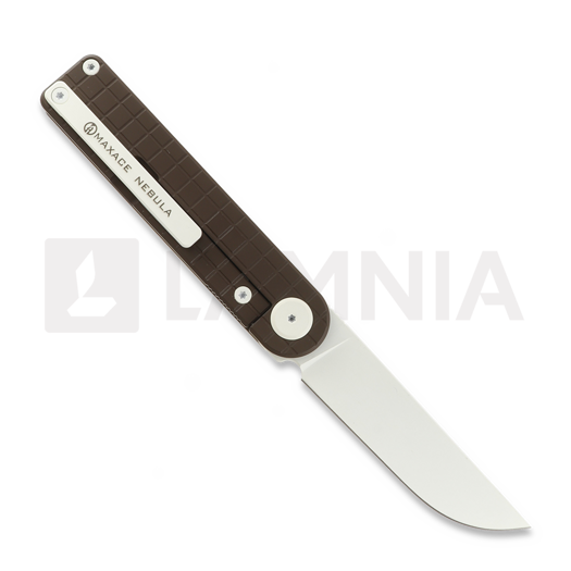 Maxace Nebula kääntöveitsi, Brown Titanium, White Cerakote