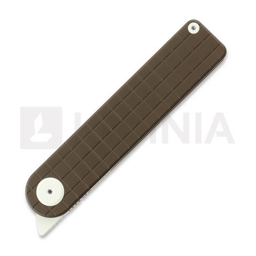 Maxace Nebula 折叠刀, Brown Titanium, White Cerakote