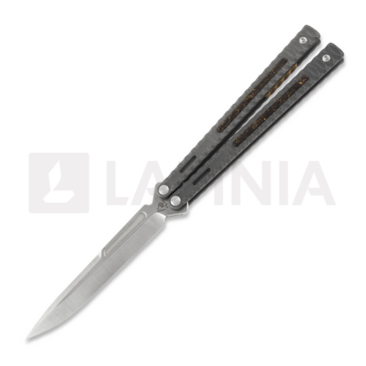 Balisong Maxace Obsidian Spearpoint, dark grey, latchless