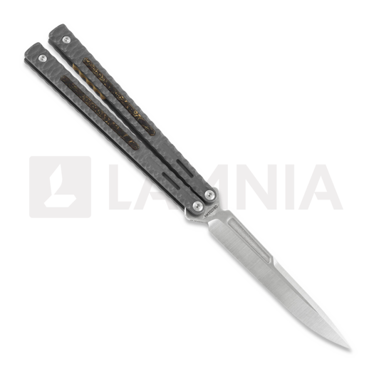 Maxace Obsidian Spearpoint balisong, dark grey, latchless
