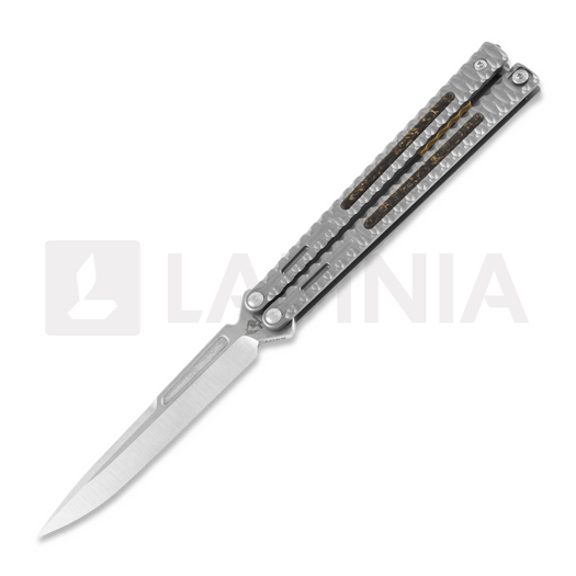 Balisong Maxace Obsidian Spearpoint, light grey