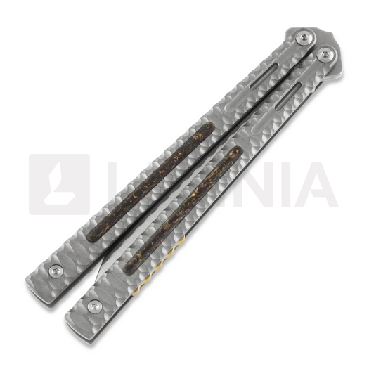 Maxace Obsidian Spearpoint balisong, light grey, latchless