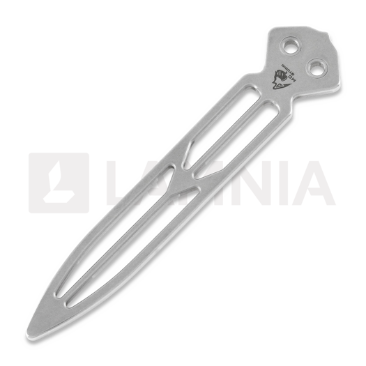 Maxace Obsidian Spearpoint balisong, light grey, latchless