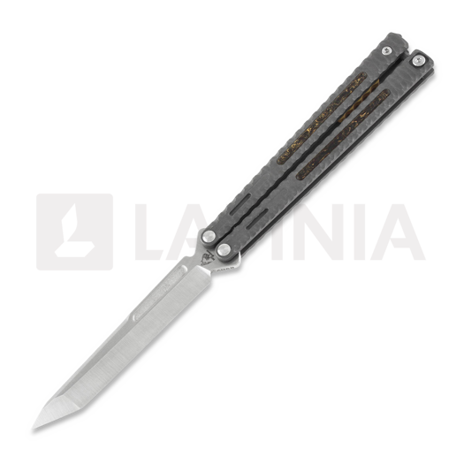 Coltello a farfalla Maxace Obsidian Tanto, dark grey
