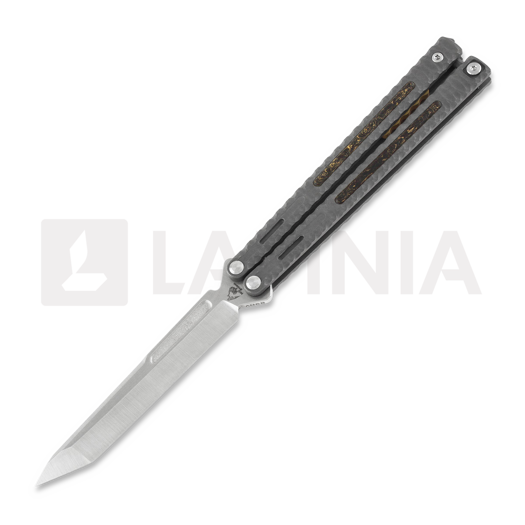 Maxace Obsidian Tanto balisong kniv, dark grey
