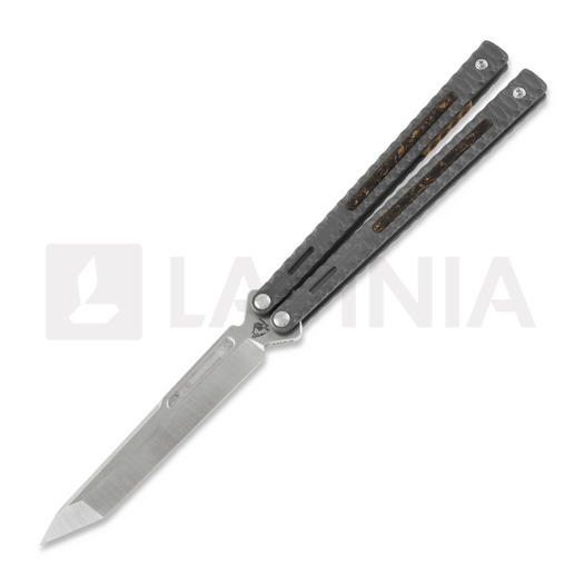 Maxace Obsidian Tanto balisong, dark grey, latchless