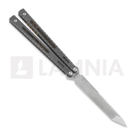 Maxace Obsidian Tanto balisong, dark grey, latchless