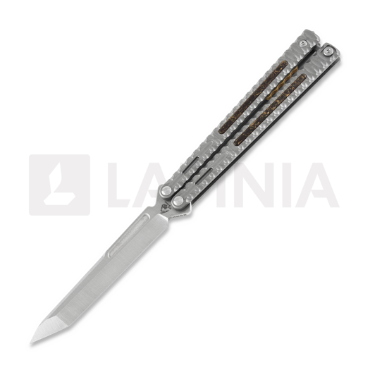 Coltello a farfalla Maxace Obsidian Tanto, light grey