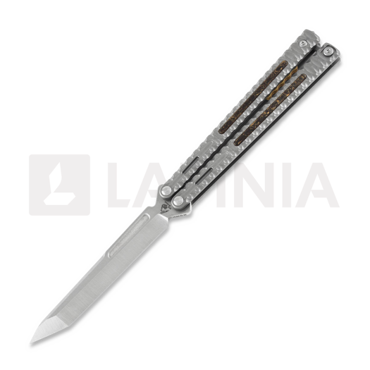 Нож пеперуда Maxace Obsidian Tanto, light grey