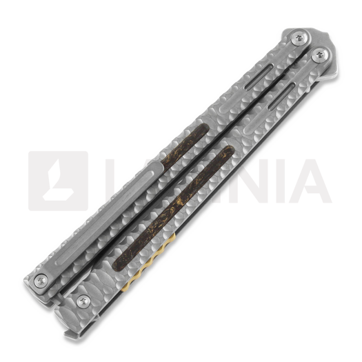 Maxace Obsidian Tanto balisong, light grey