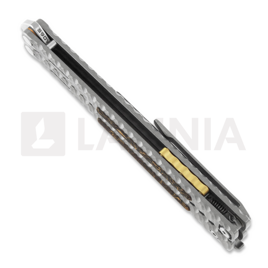 Maxace Obsidian Tanto balisong, light grey