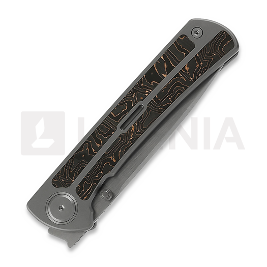 Maxace Peregrine sulankstomas peilis, Sandblast/Copper CF