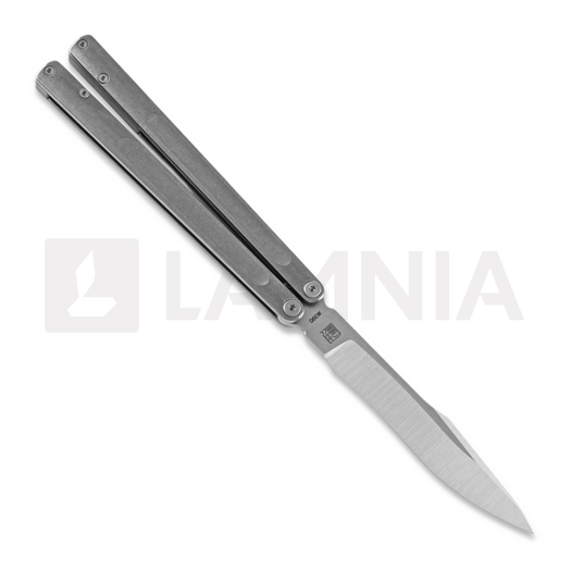 Maxace Pian M390 Gray balisong, stonewashed