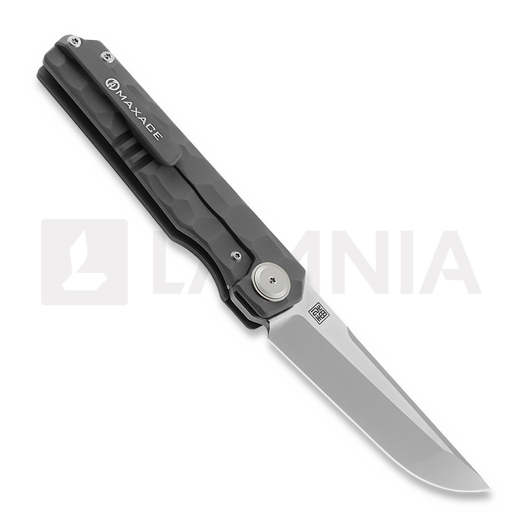 Maxace Racoon Dog sulankstomas peilis, Stone Pattern Handle