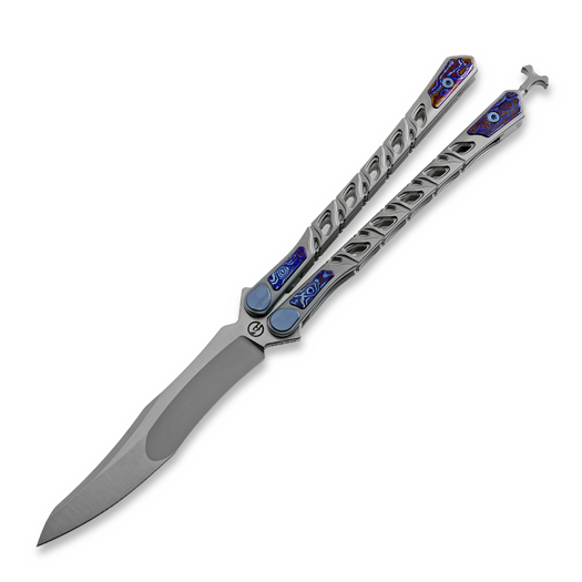 Maxace Skeleton balisong, Satin M390