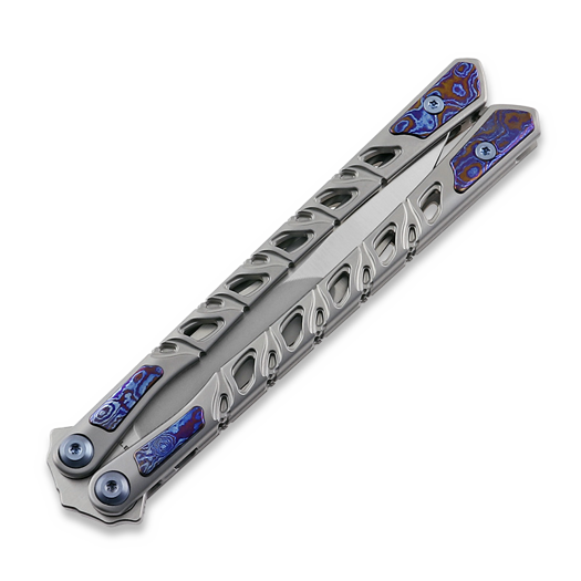 Maxace Skeleton バタフライナイフ, Satin M390 | Lamnia