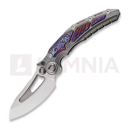 Navaja Maxace Titanis Timascus, mirror finish