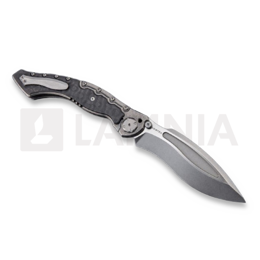 Liigendnuga Maxace Vortex Black Swirled Carbon Fiber