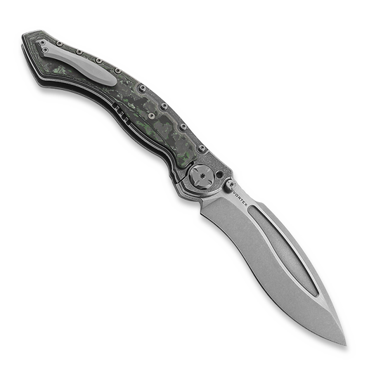 Maxace Vortex Green Quartz Carbon Fiber kääntöveitsi