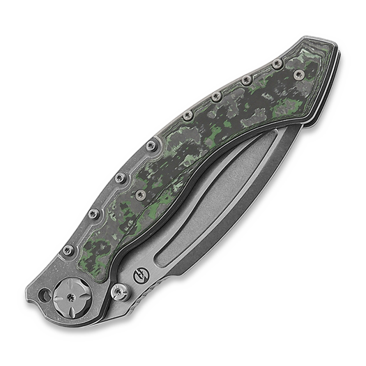 Maxace Vortex Green Quartz Carbon Fiber sulankstomas peilis