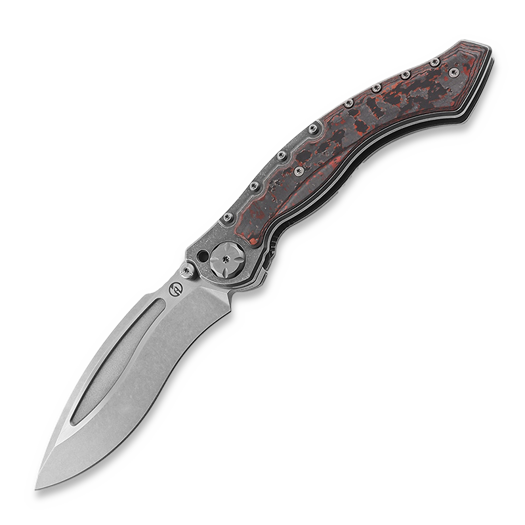 Coltello pieghevole Maxace Vortex Red Quartz Carbon Fiber