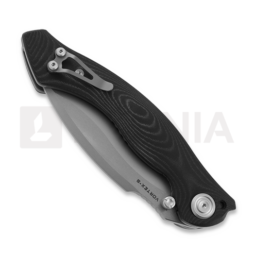 Maxace Vortex-S kääntöveitsi, musta