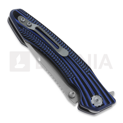 Maxace Zealot III Black Blue sulankstomas peilis