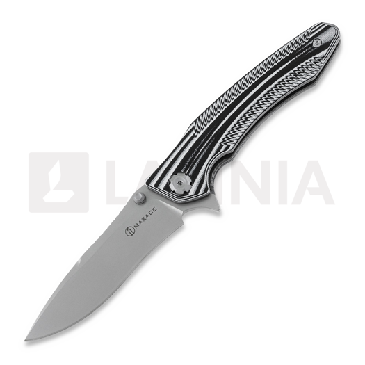Maxace Zealot III Black White összecsukható kés