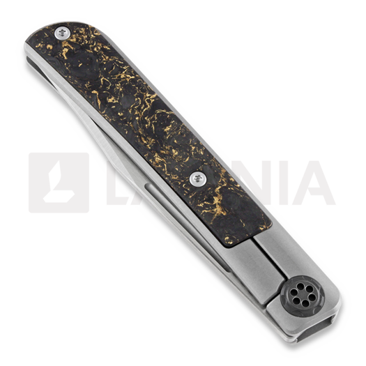 Maxace Zircon Copper Marble CF inlay sulankstomas peilis