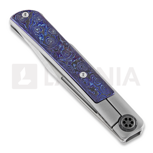 Maxace Zircon Zicronium Timascus inlays sulankstomas peilis