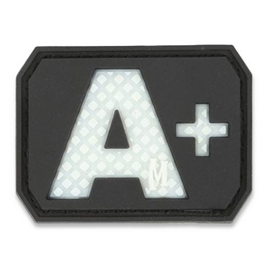 Maxpedition A+ Blood type patch, glow BTAPZ