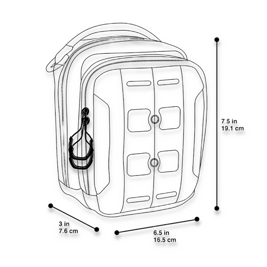 Maxpedition AGR AUP Accordion Utility Pouch Tasche, schwarz AUPBLK