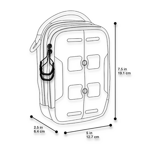 Organizador de bolso Maxpedition AGR CAP Compact Admin Pouch, tan CAPTAN