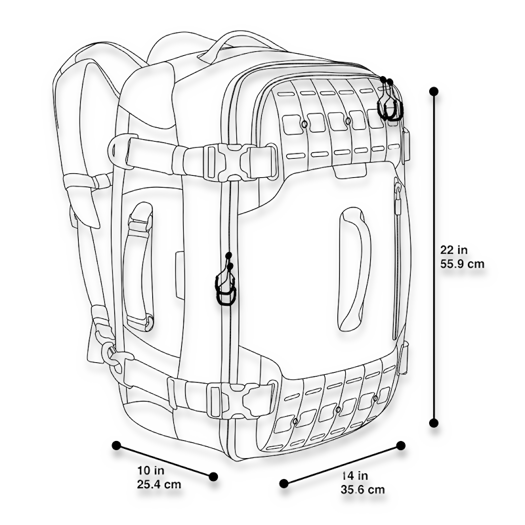 Maxpedition AGR Ironcloud Adventure Travel Bag laukku RCD